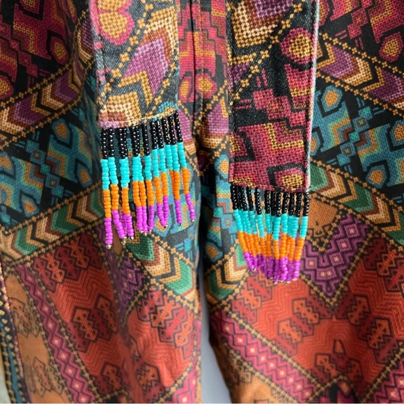 Farm Rio Striped Paperbag Pants size small - Picture 3 of 4